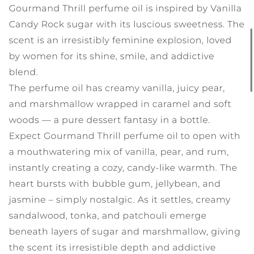 Eternal perfume oil- gourmand thrill 30 ml - Picture 2 of 3